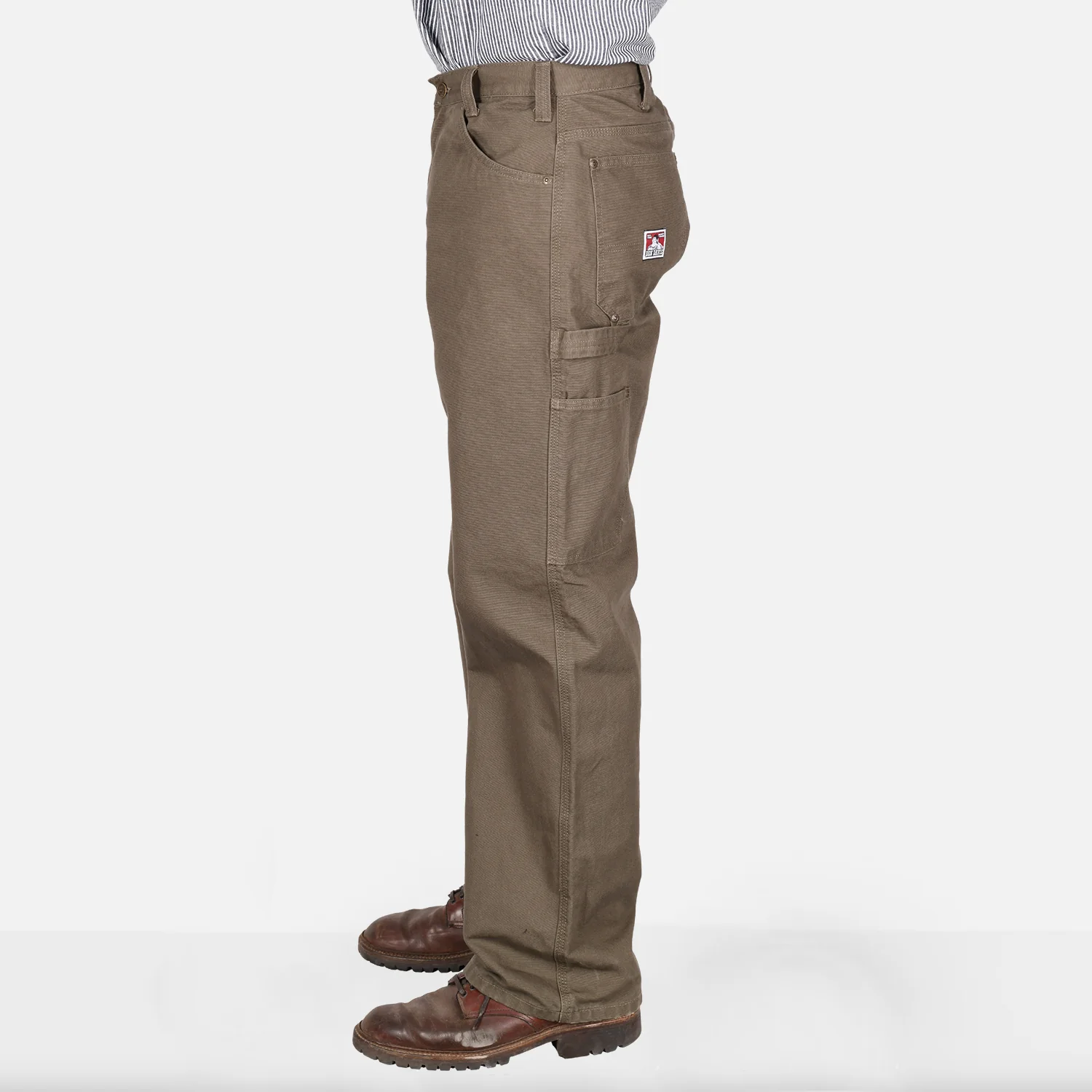Canvas Carpenter Pants - Olive - Image 3